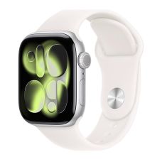 Apple Watch Series 11, 42 mm, Silver Aluminum Light Blush Sport Band M/L